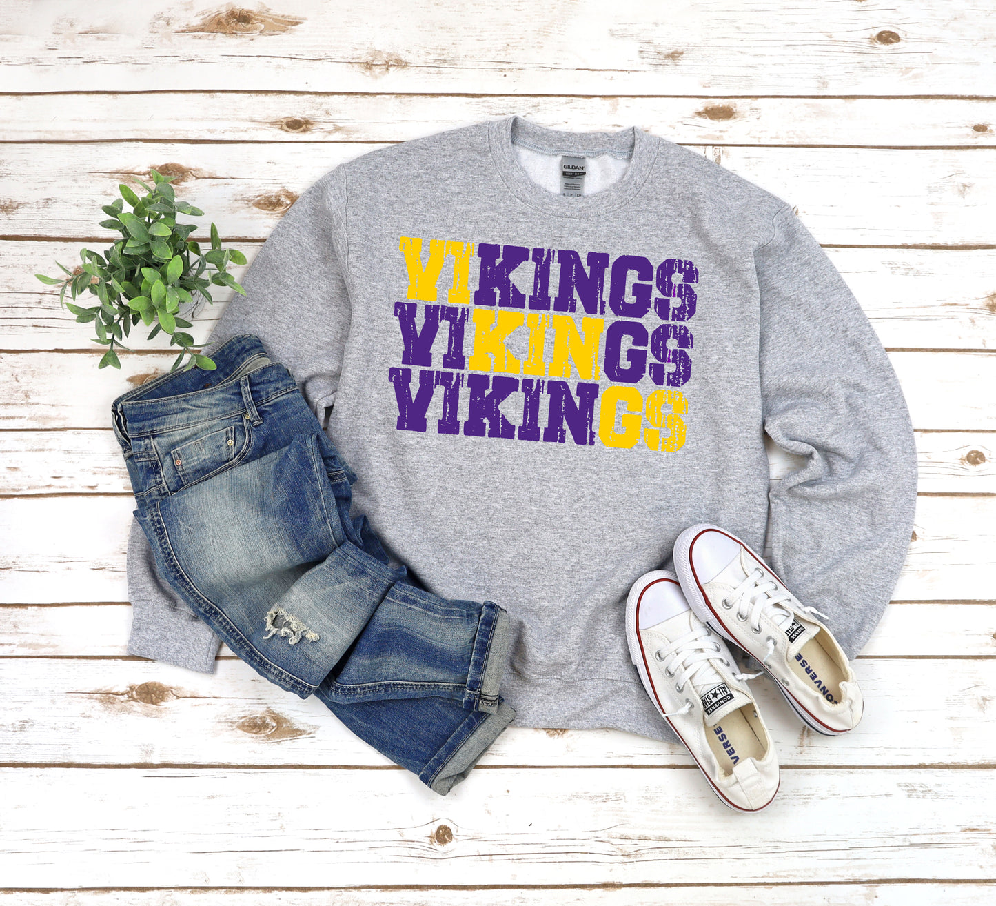 Triple Vikings Tee