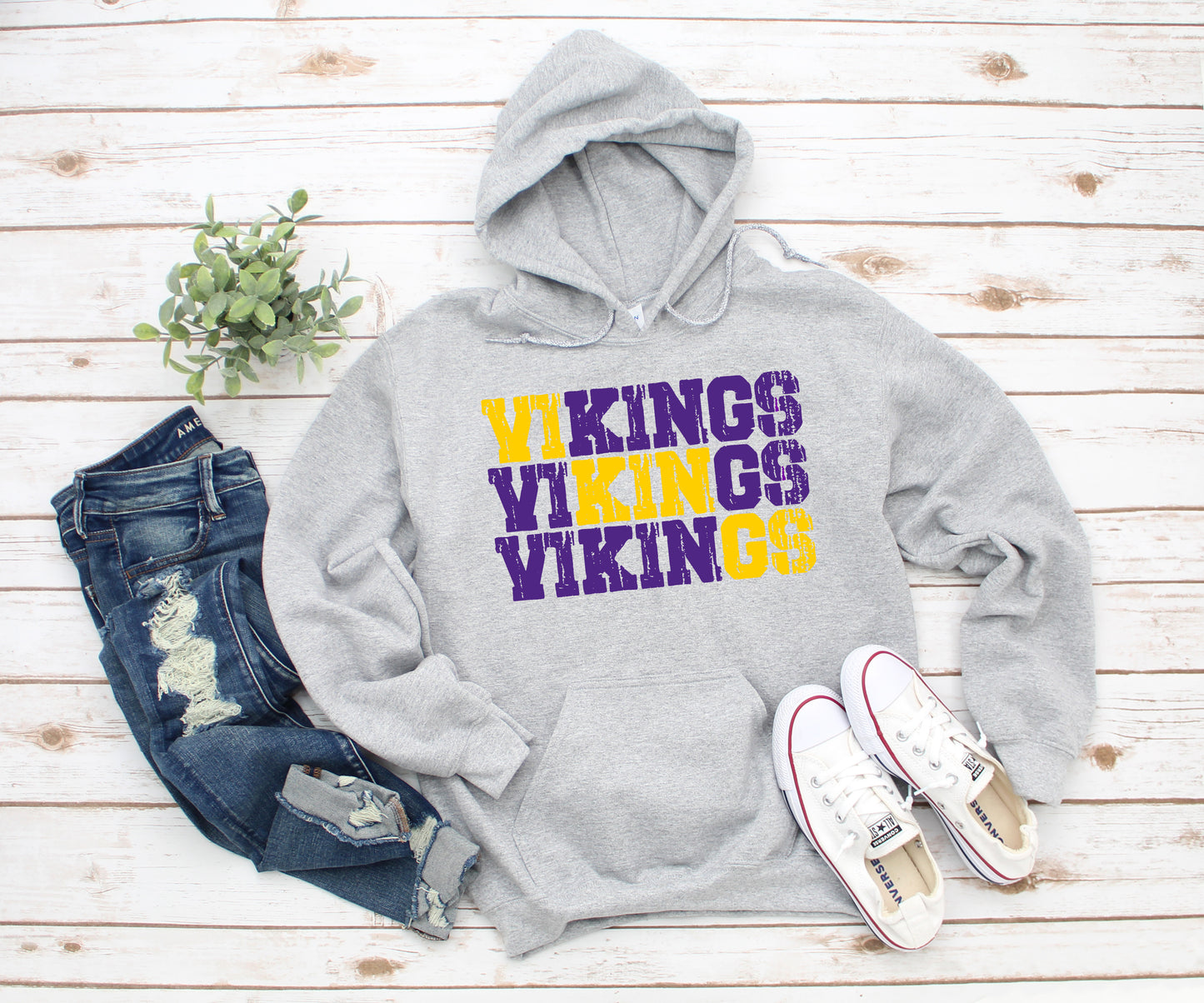 Triple Vikings Tee