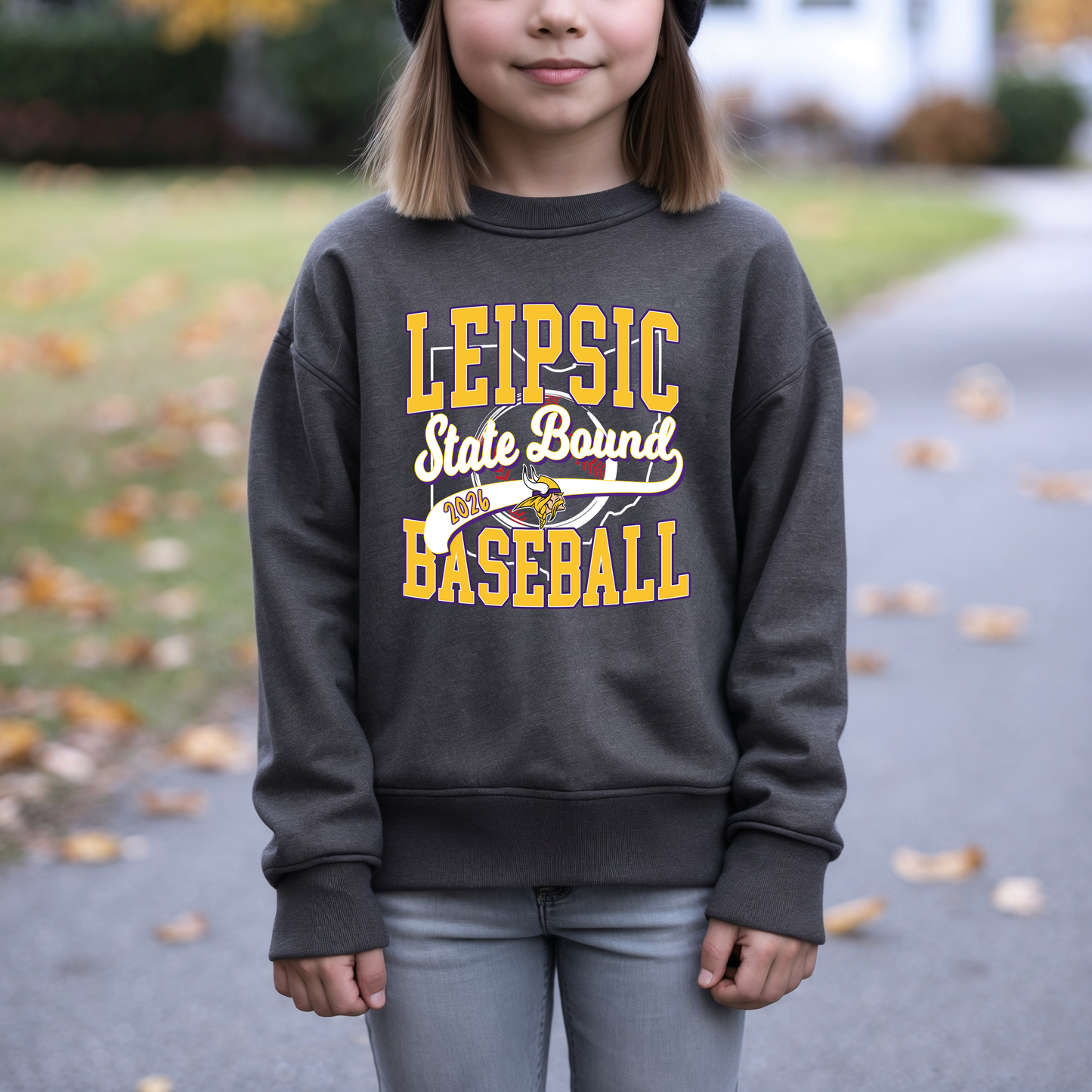 State Bound Crewneck Youth Graphite