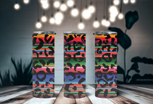Serape Leopard Tumbler