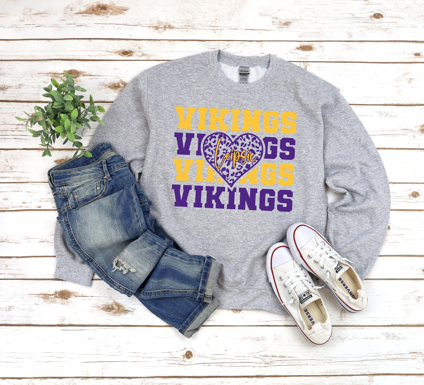 Stacked Vikings Heart